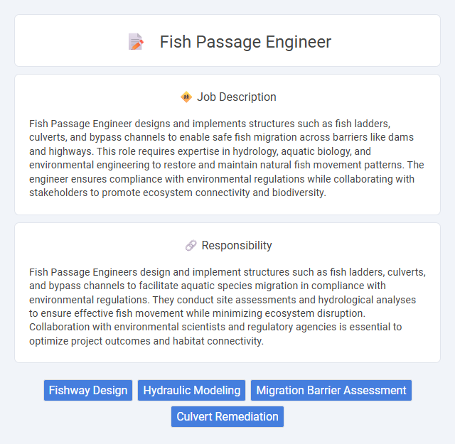 Fish Passage Engineer Job Description and Career Detail