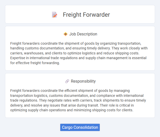 Freight Forwarder Job Description and Career Detail