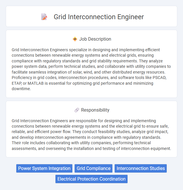 Grid Interconnection Engineer Job Description and Career Detail