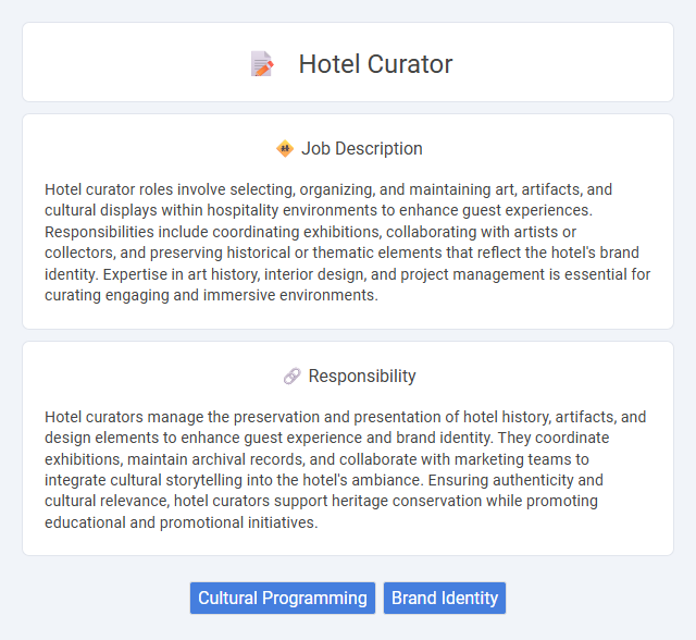 Hotel Curator Job Description and Career Detail