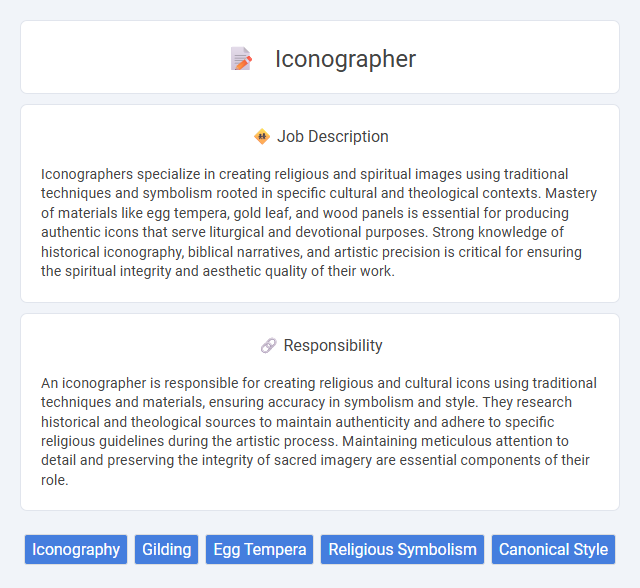 Iconographer Job Description and Career Detail