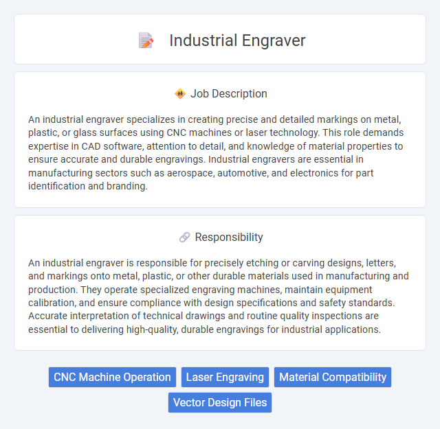 Industrial Engraver Job Description and Career Detail