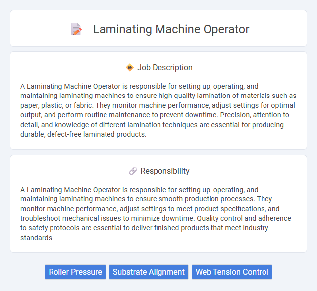 Laminating Machine Operator Job Description and Career Detail