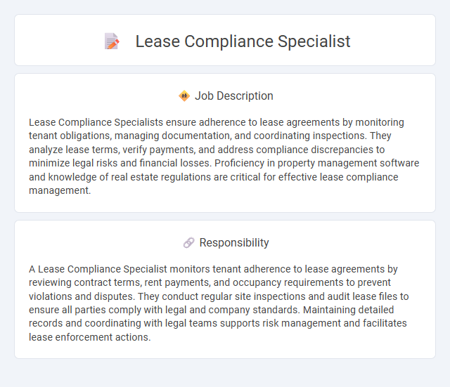 Lease Compliance Specialist Job Description and Career Detail