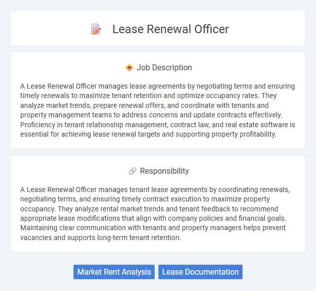 Lease Renewal Officer Job Description and Career Detail