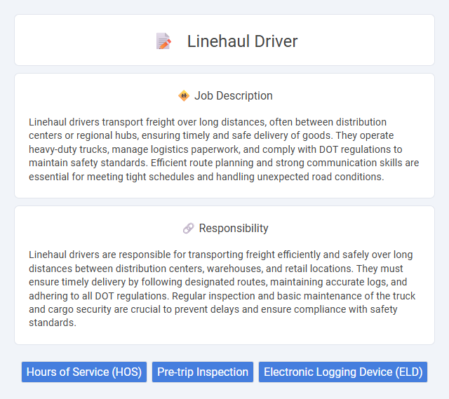 Linehaul Driver Job Description and Career Detail