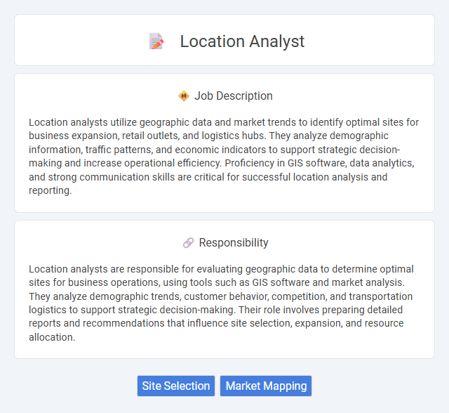 Location Analyst Job Description and Career Detail