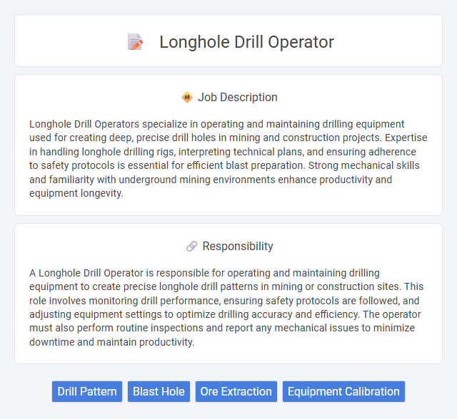 Longhole Drill Operator Job Description and Career Detail