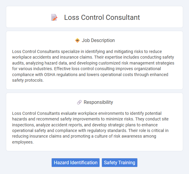 Loss Control Consultant Job Description and Career Detail