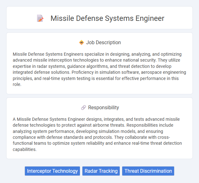 Missile Defense Systems Engineer Job Description and Career Detail