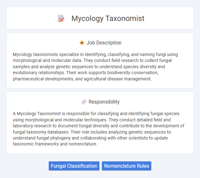 Mycology Taxonomist Job Description and Career Detail