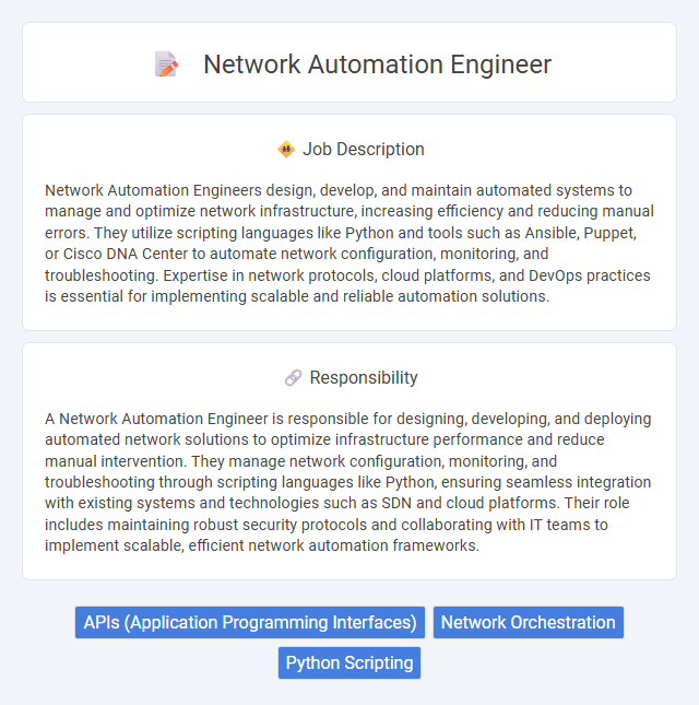 Network Automation Engineer Job Description and Career Detail