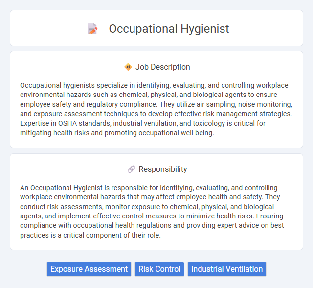 Occupational Hygienist Job Description and Career Detail