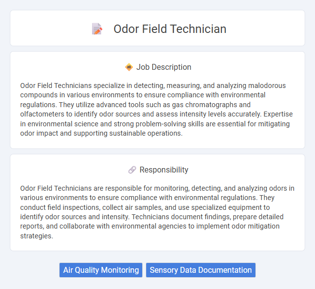 Odor Field Technician Job Description and Career Detail