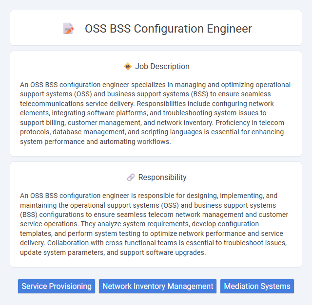 Oss Bss Configuration Engineer Job Description and Career Detail