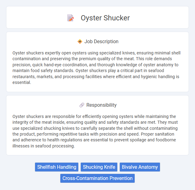 Oyster Shucker Job Description and Career Detail