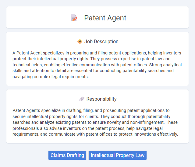 Patent Agent Job Description and Career Detail