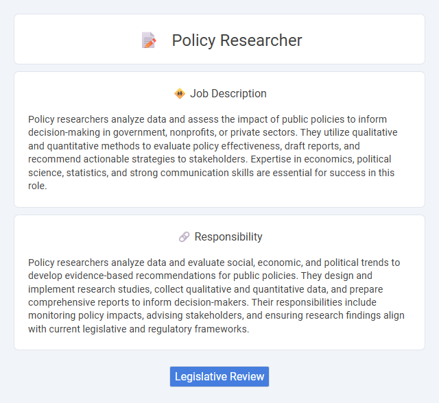 Policy Researcher Job Description and Career Detail