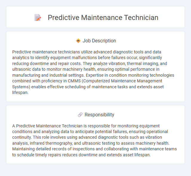 Predictive Maintenance Technician Job Description and Career Detail