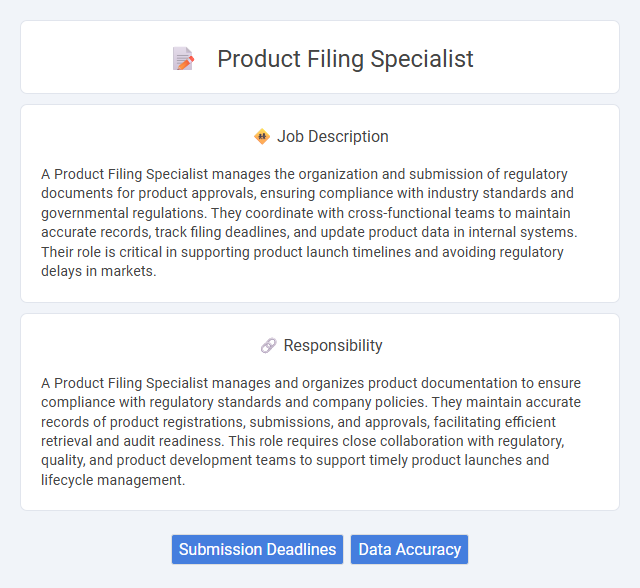 Product Filing Specialist Job Description and Career Detail