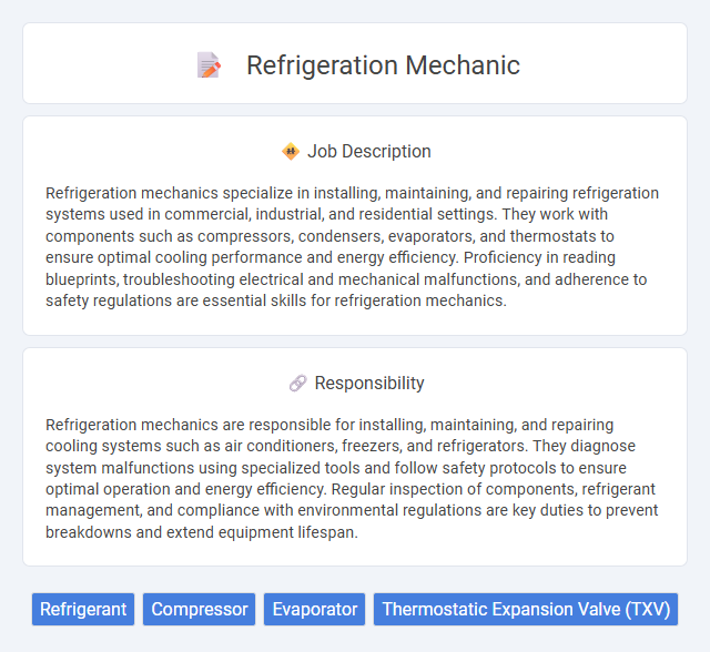 Refrigeration Mechanic Job Description and Career Detail