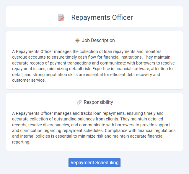 Repayments Officer Job Description and Career Detail
