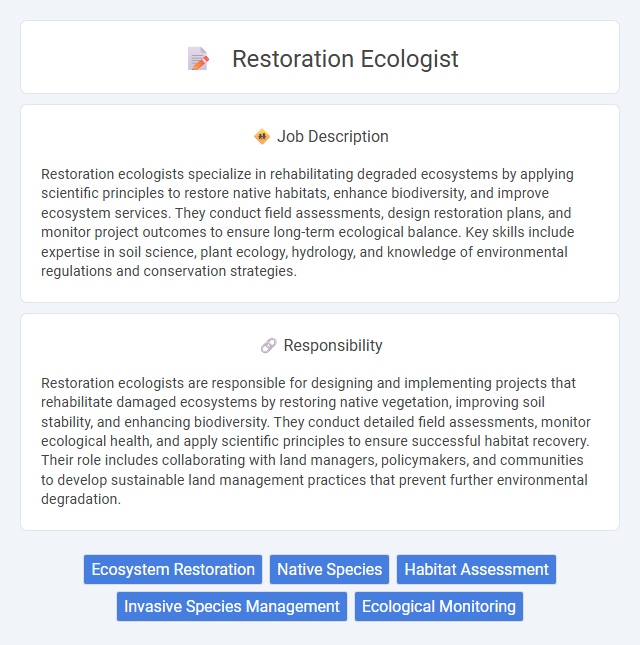 Restoration Ecologist Job Description and Career Detail