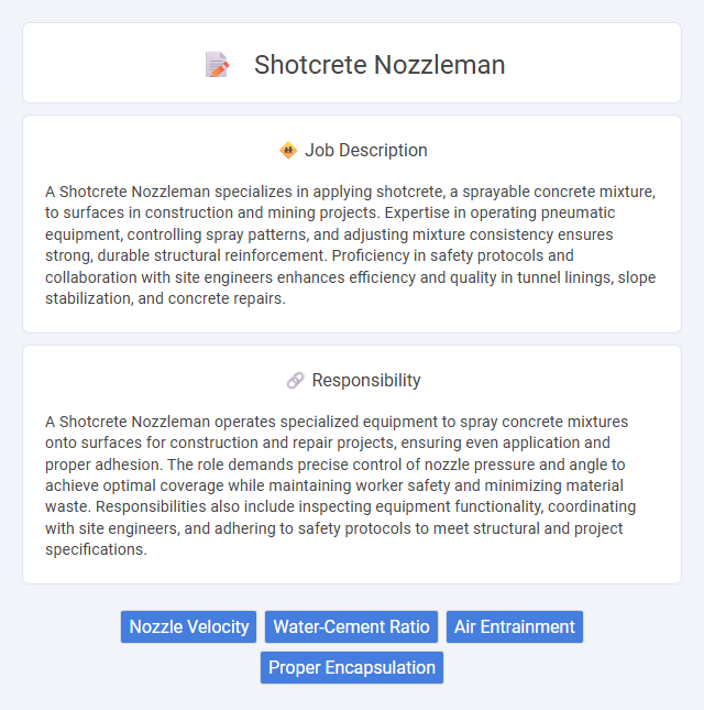 Shotcrete Nozzleman Job Description and Career Detail