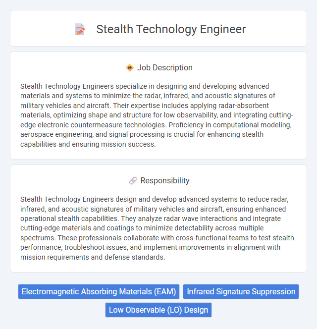 Stealth Technology Engineer Job Description and Career Detail