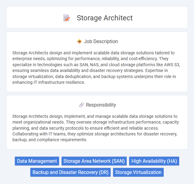 Storage Architect Job Description and Career Detail