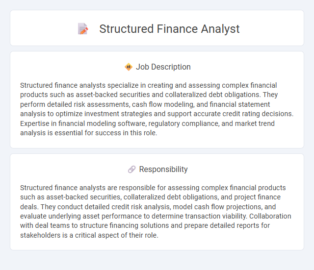 Structured Finance Analyst Job Description and Career Detail