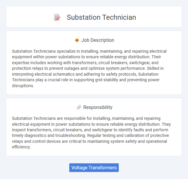 Substation Technician Job Description and Career Detail