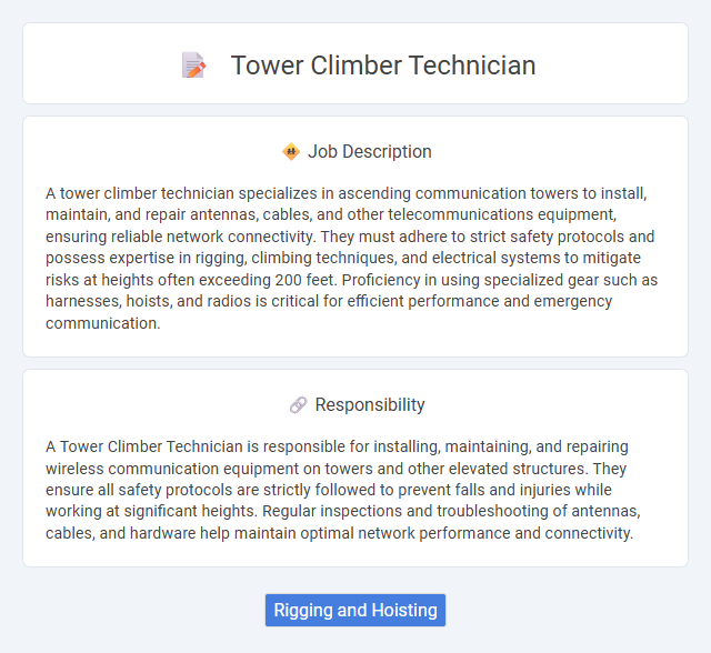 Tower Climber Technician Job Description and Career Detail
