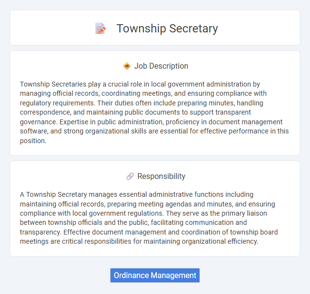 Township Secretary Job Description and Career Detail