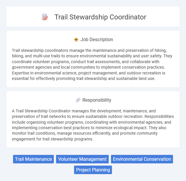 Trail Stewardship Coordinator Job Description and Career Detail