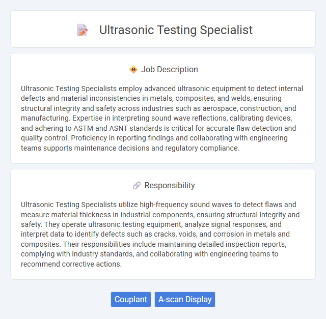 Ultrasonic Testing Specialist Job Description and Career Detail