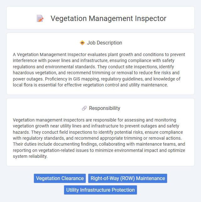 Vegetation Management Inspector Job Description and Career Detail