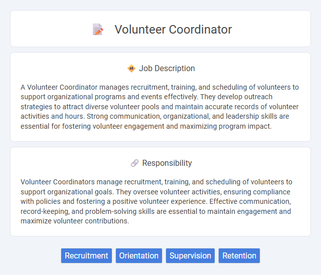 Volunteer Coordinator Job Description and Career Detail