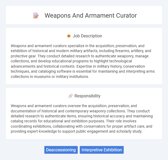 Weapons And Armament Curator Job Description and Career Detail