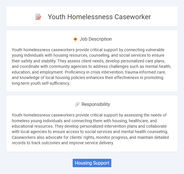 Youth Homelessness Caseworker Job Description and Career Detail