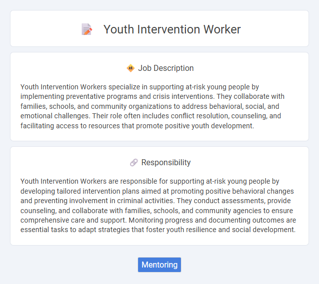 Youth Intervention Worker Job Description and Career Detail