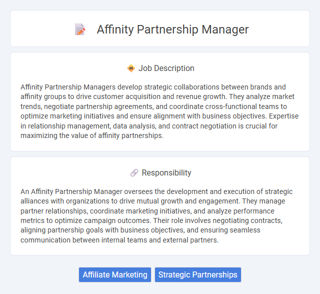 Affinity Partnership Manager Job Description and Career Detail