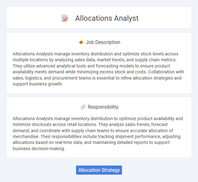 Allocations Analyst Job Description and Career Detail