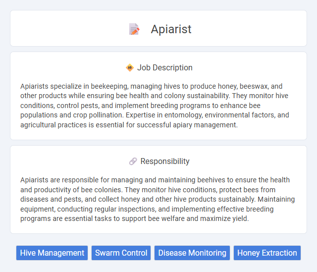 Apiarist Job Description and Career Detail