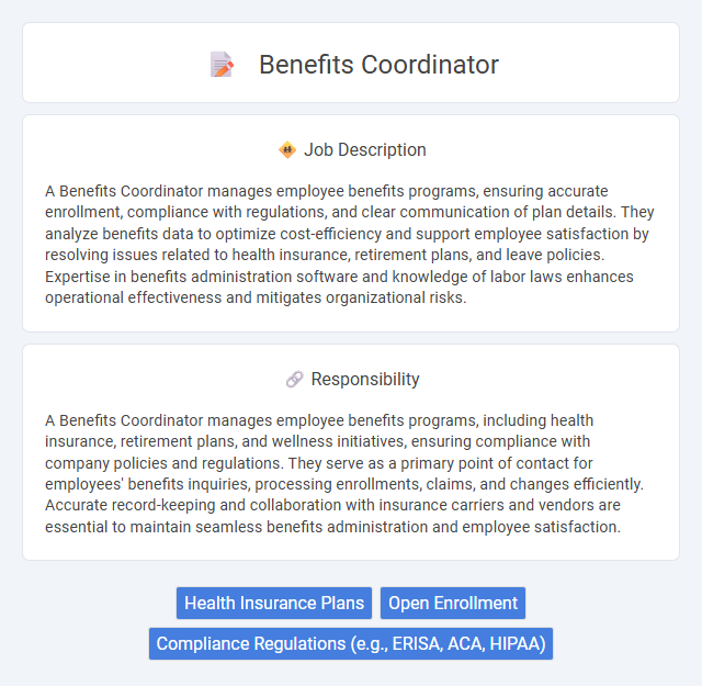Benefits Coordinator Job Description and Career Detail