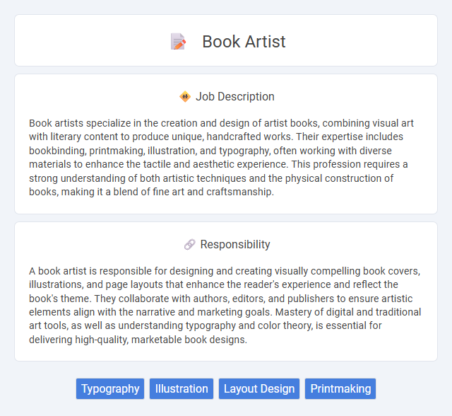 Book Artist Job Description and Career Detail