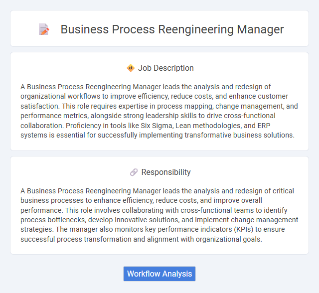 Business Process Reengineering Manager Job Description and Career Detail