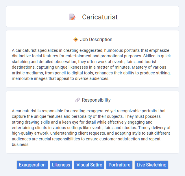 Caricaturist Job Description and Career Detail