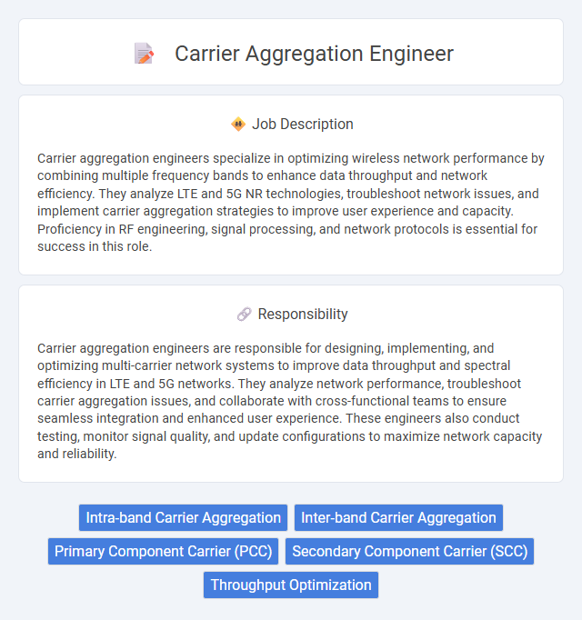 Carrier Aggregation Engineer Job Description and Career Detail