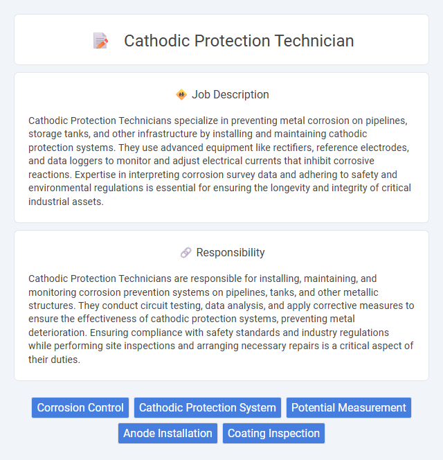 Cathodic Protection Technician Job Description and Career Detail